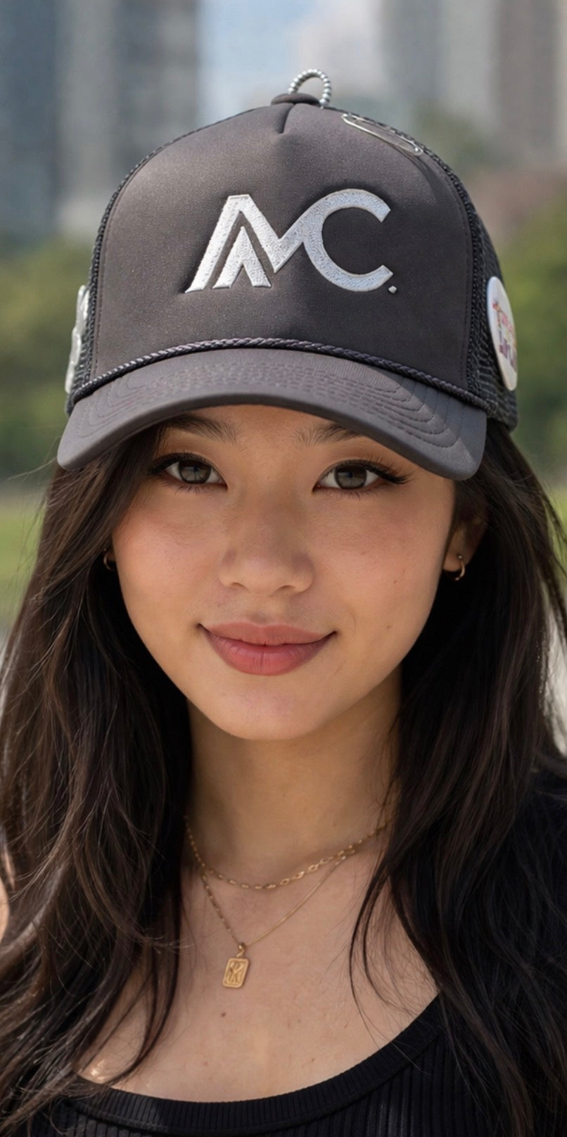 Grey Premium AMC HAT