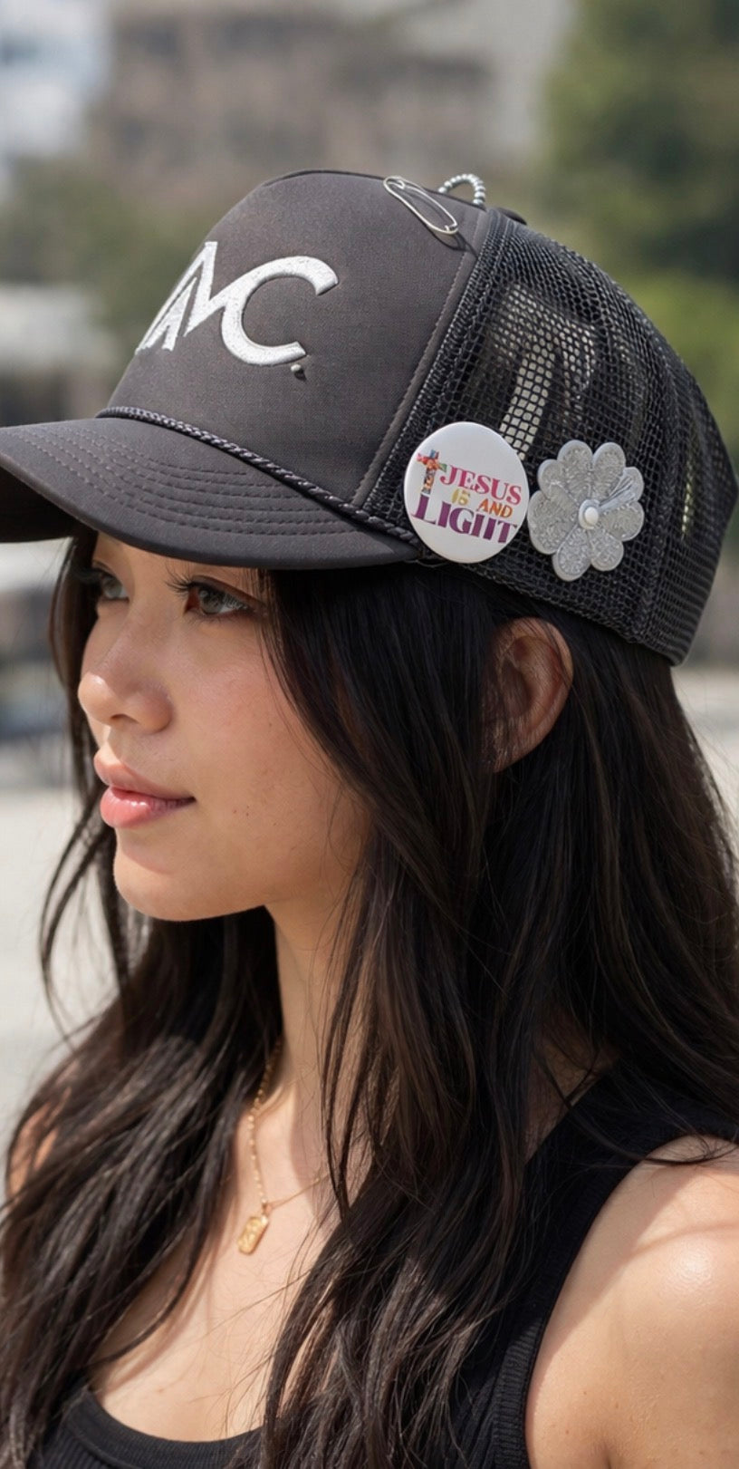 Grey Premium AMC HAT